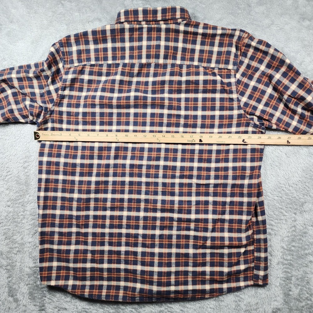 Patagonia Fjord Shirt Mens XL Blue Plaid Organic Cotton Flannel Long Sleeve - Picture 7 of 11